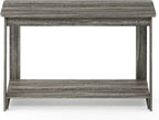 French Oak Grey TV Stand 35 Inch Wide For 37 Inch TV
