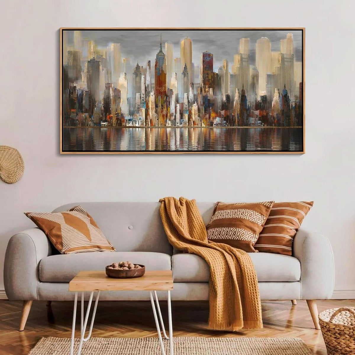New York Cityscape Ultra High Definition Canvas Art 24x48