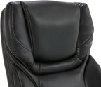Big And Tall Executive Office Chair With Wood Accents