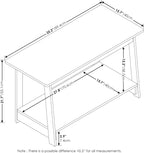 French Oak Grey TV Stand 35 Inch Wide For 37 Inch TV