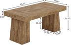 55 Inch Yellow Dining Table For Kitchen And Dining