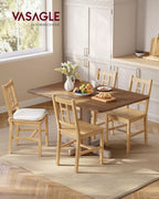 Luxurious Handcrafted Solid Wood Dining Chairs Set